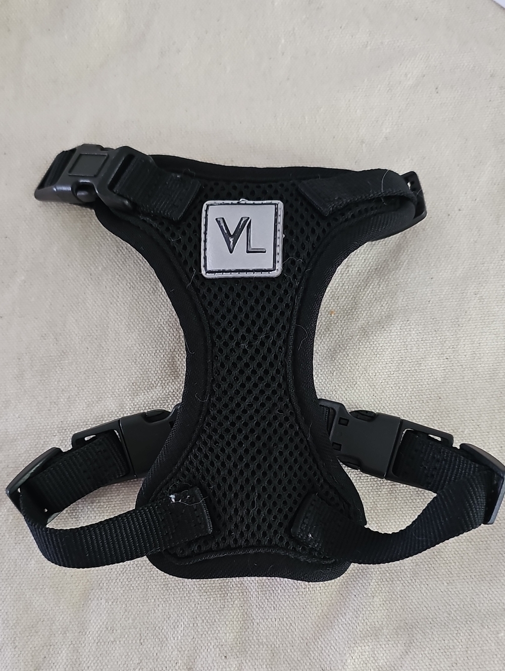 Black Mesh Adjustable Harness for Small Pets